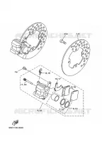 ETRIER DE FREIN AVANT pour Yamaha YFM350A de 2008