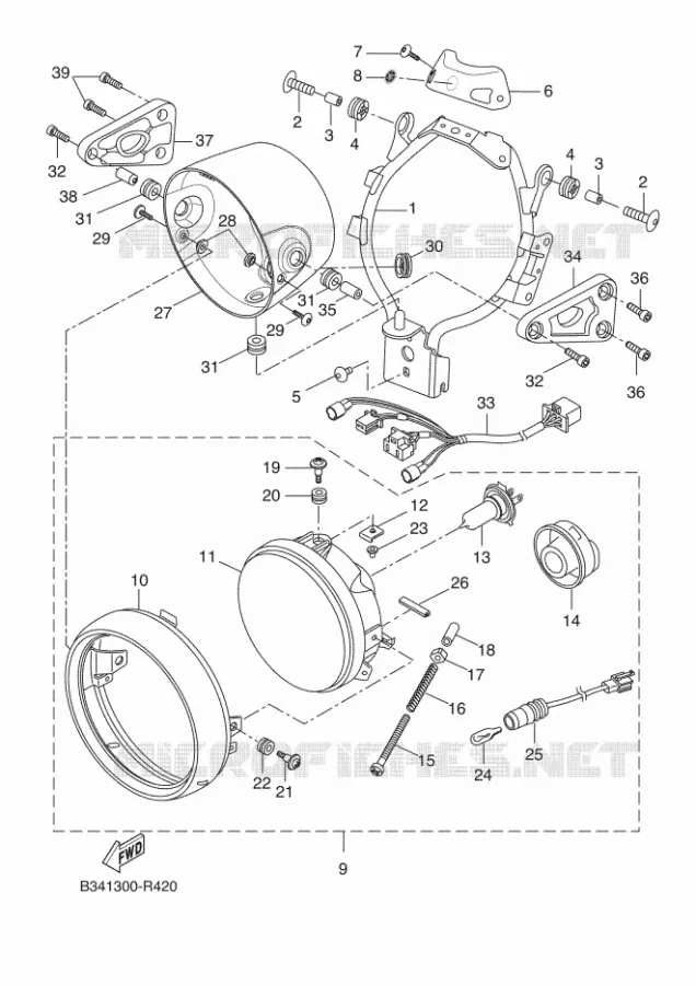 PHARE  Yamaha MOTO 700 2016 XSR  XSR700