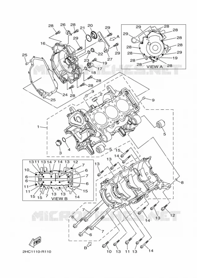 CARTER MOTEUR Yamaha SIDE BY SIDE 1000 2017 YXZ  YXZ1000ET