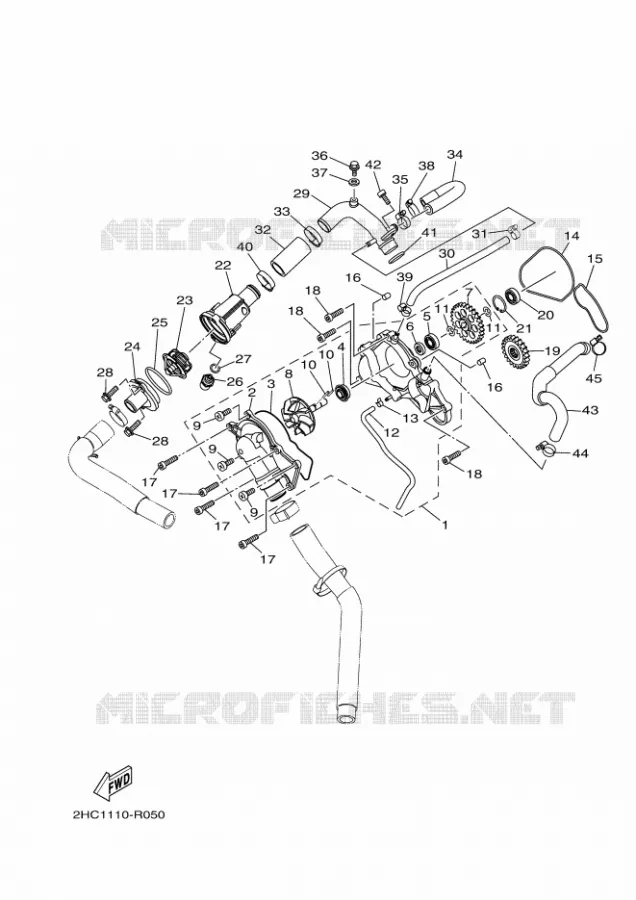 POMPE A EAU / DURITES Yamaha SIDE BY SIDE 1000 2017 YXZ  YXZ1000ETS