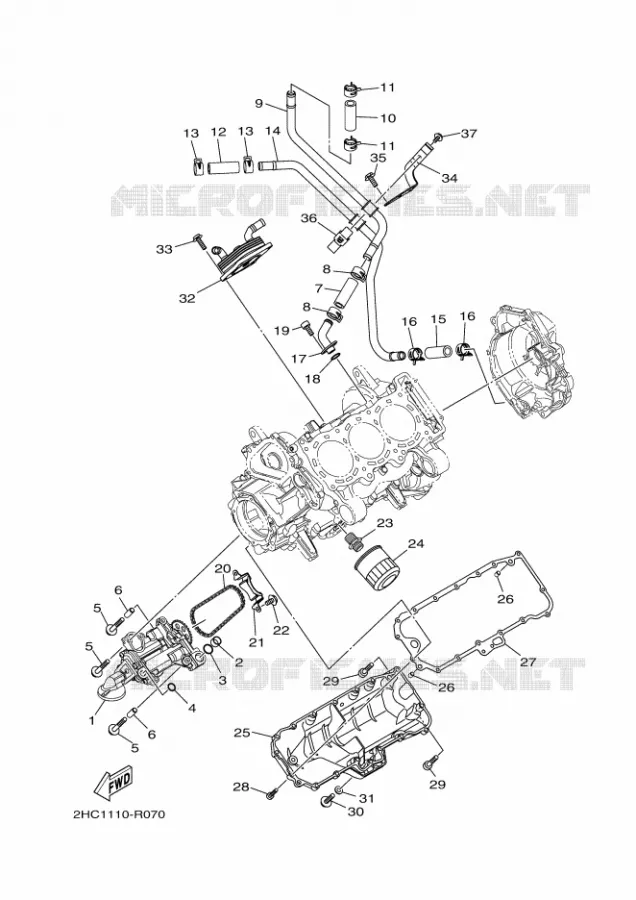 POMPE A HUILE Yamaha SIDE BY SIDE 1000 2017 YXZ  YXZ1000ETS
