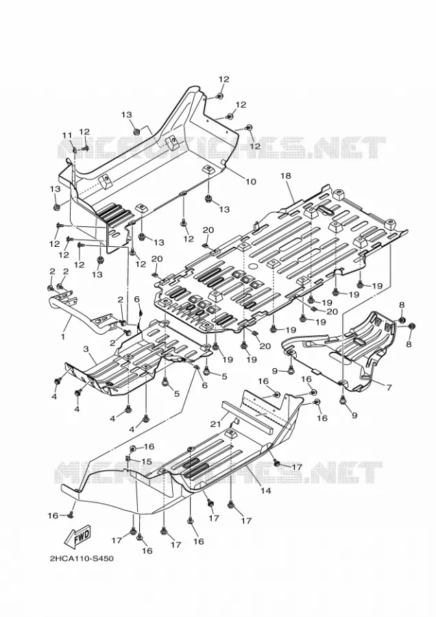 PARE CHOCS Yamaha SIDE BY SIDE 1000 2017 YXZ  YXZ1000ETS