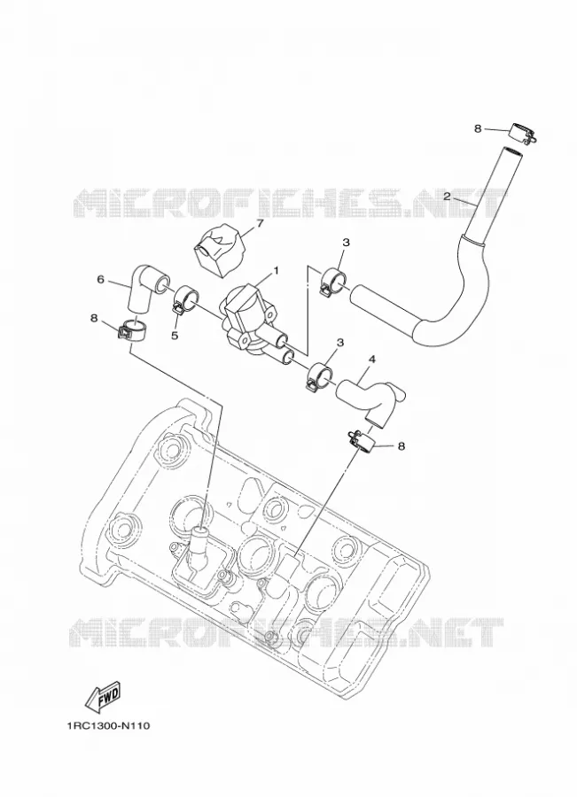 SYSTÈME D'ADMISSION D'AIR AIS Yamaha MOTO 900 2016 XSR  MTM850