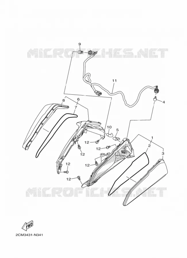 CLIGNOTANT Yamaha SCOOTER 150 2016 TRICITY  MWS150-A
