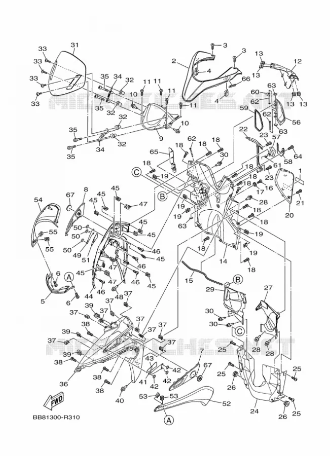 PROTEGE JAMBES Yamaha SCOOTER 150 2016 TRICITY  MWS150-A