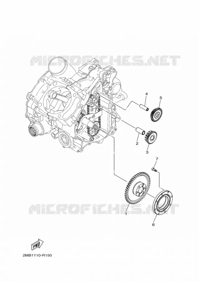 EMBRAYAGE DE DEMARREUR Yamaha SIDE BY SIDE 700 2017 WOLVERINE  YXE700ES