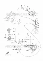 MAITRE CYLINDRE DE FREIN ARRIERE pour Yamaha MT 125 ABS de 2016