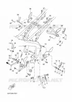SUPPORT / REPOSE PIEDS pour Yamaha MT 125 ABS de 2016