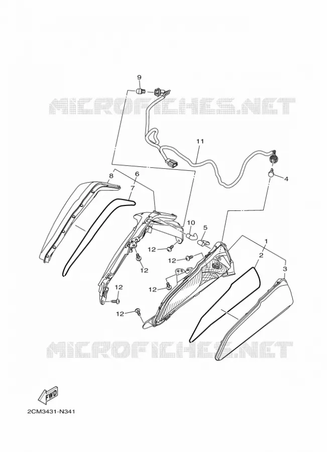 CLIGNOTANT Yamaha SCOOTER 125 2017 TRICITY ABS  MWS125-A