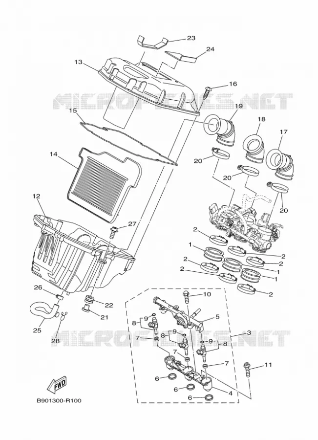 ADMISSION 2 Yamaha MOTO 850 2017 MT  MTN850-A