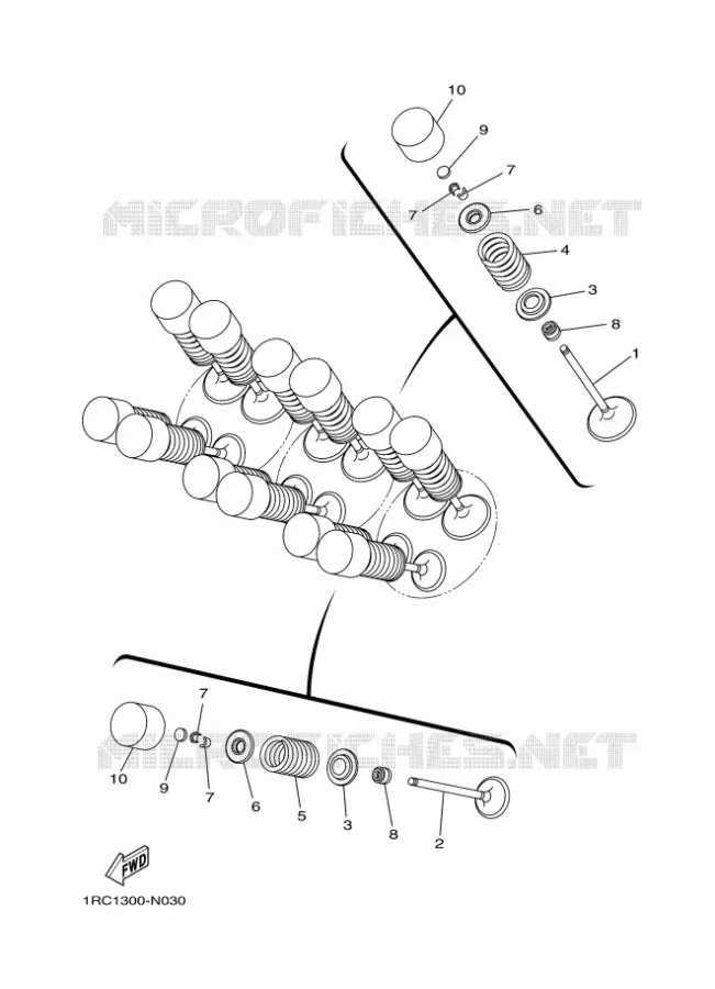 SOUPAPE Yamaha MOTO 900 2017 MT  MTN850-A