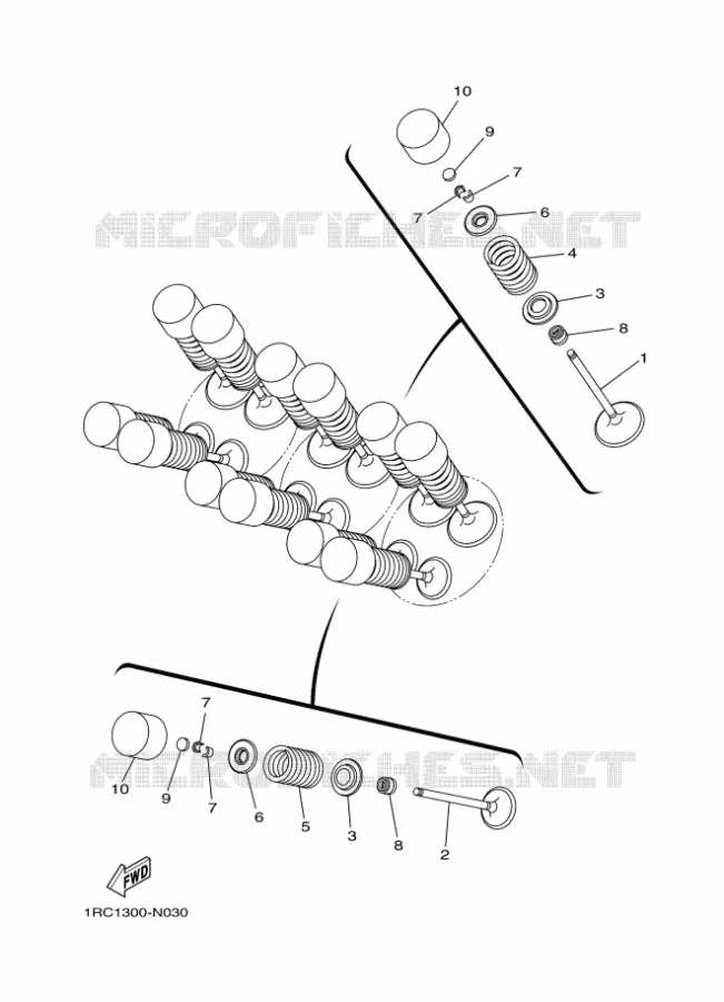 SOUPAPE Yamaha MOTO 900 2017 MT  MTN850-A