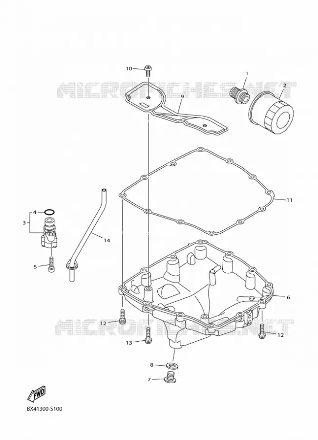 FILTRE A HUILE Yamaha MOTO 1000 2017 R1  YZF-R1