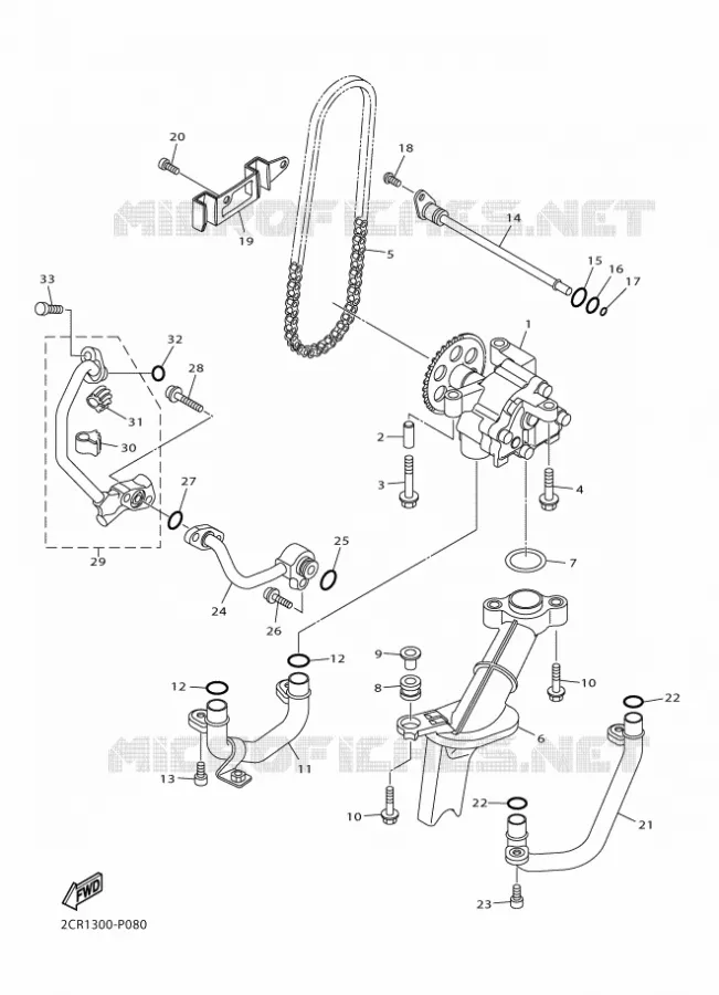 POMPE A HUILE Yamaha MOTO 1000 2017 R1  YZF-R1