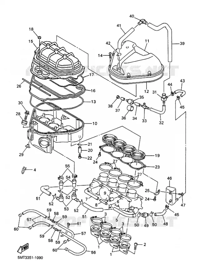 ADMISSION Yamaha MOTO 600 2001 R6  YZF-R6