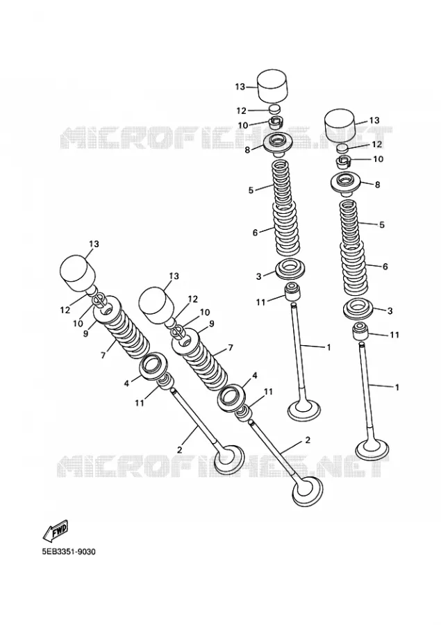 SOUPAPE Yamaha MOTO 600 2001 R6  YZF-R6