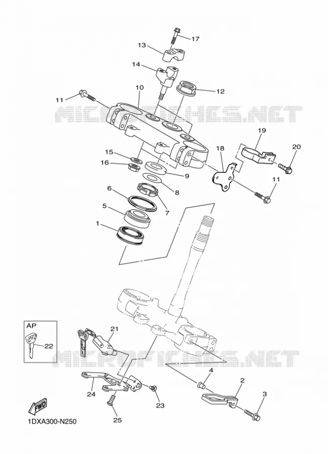 DIRECTION Yamaha MOTO 450 2014 WRF  WR450F