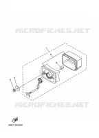 FEU ARRIERE pour Yamaha YFM350FWA de 2008