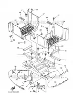 SUPPORT / REPOSE PIEDS pour Yamaha YFM350FWA de 2008