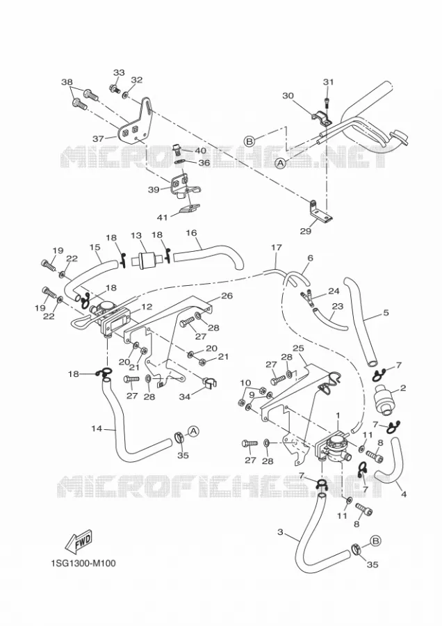 SYSTÈME D'ADMISSION D'AIR AIS Yamaha QUAD 350 2014 GRIZZLY  YFM350FWA