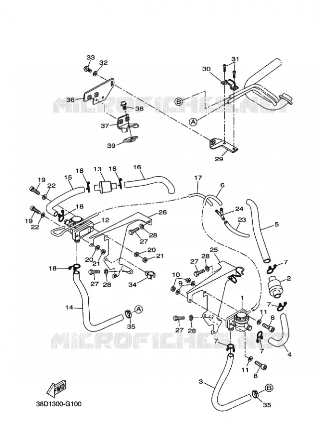 SYSTÈME D'ADMISSION D'AIR AIS Yamaha QUAD 350 2008 GRIZZLY  YFM350A