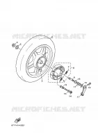 ROUE ARRIERE pour Yamaha CYGNUS X de 2010