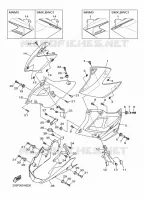 COUVERCLE LATERAL 2 pour Yamaha XJ6NA de 2013