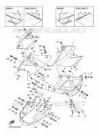 COUVERCLE LATERAL 2 pour Yamaha XJ6NA de 2013