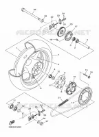 ROUE ARRIERE pour Yamaha XJ6NA de 2013