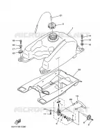 RESERVOIR A ESSENCE pour Yamaha YFM350FWA de 2008