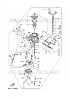 CARBURATEUR pour Yamaha YFM350FWA de 2008