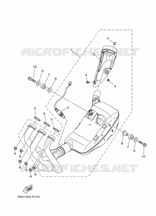 ECHAPPEMENT Yamaha MOTO 900 2016 XSR  MTM850