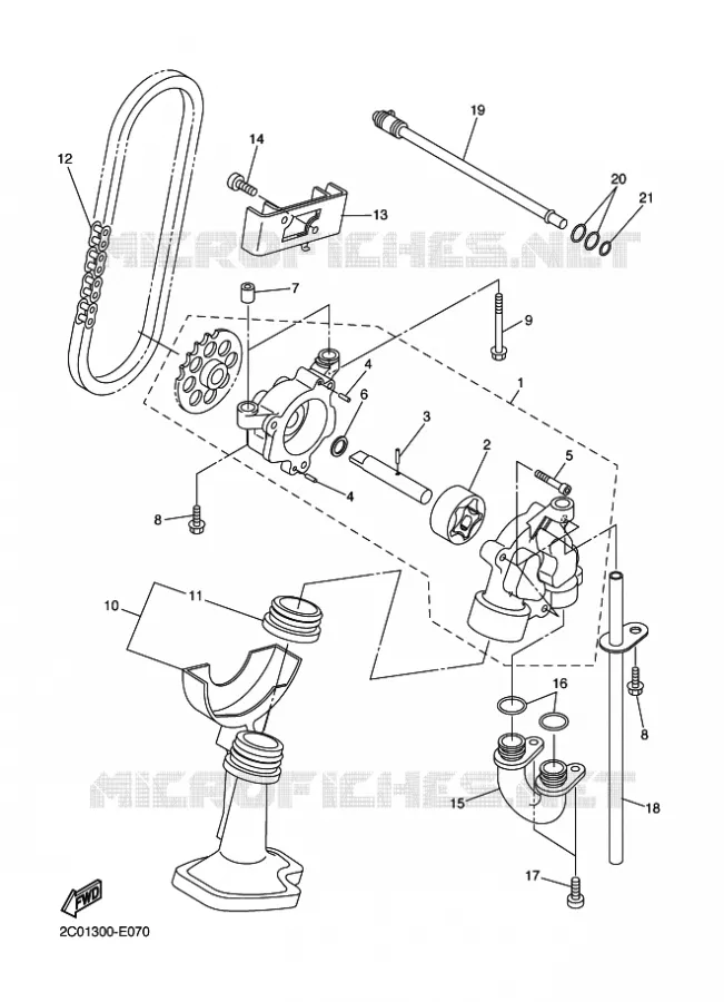 POMPE A HUILE Yamaha MOTO 600 2010 R6  YZF-R6