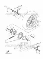 ROUE ARRIERE pour Yamaha MT-07 de 2016