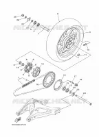 ROUE ARRIERE pour Yamaha MT-09 TRACER ABS de 2016