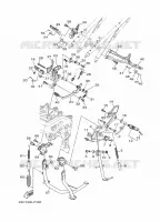 SUPPORT / REPOSE PIEDS pour Yamaha MT-09 TRACER ABS de 2016