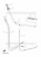 GUIDON ET CABLES pour Yamaha DIVERSION 600 de 2016