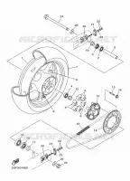 ROUE ARRIERE pour Yamaha DIVERSION 600 de 2016