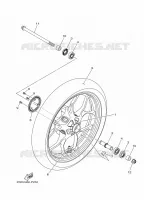 ROUE AVANT pour Yamaha MT-03 ABS RACE BLU de 2016