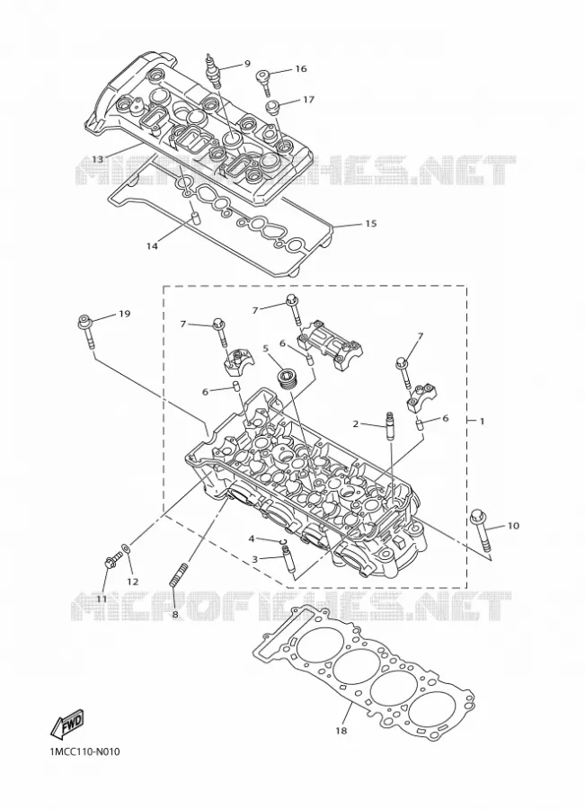 CYLINDRE Yamaha MOTO 1300 2016 FJR  FJR1300-AS