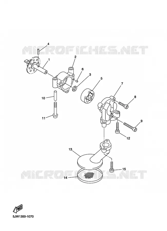 POMPE A HUILE Yamaha MOTO 1300 2016 FJR  FJR1300-AS