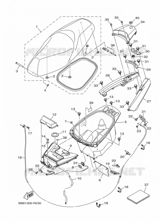 SELLE Yamaha SCOOTER 150 2016 TRICITY  MWS150-A