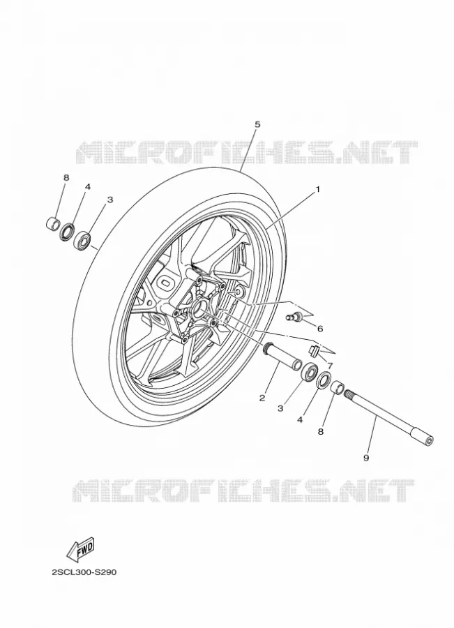 ROUE AVANT Yamaha MOTO 900 2017 MT  MTN850-A