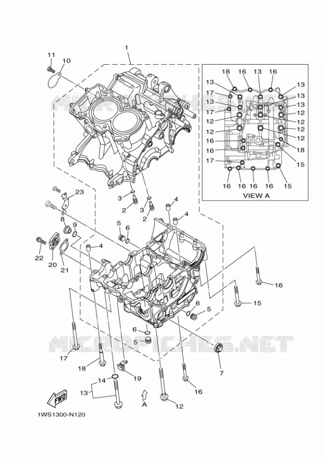 CARTER MOTEUR Yamaha MOTO 700 2017 MT  MT07A