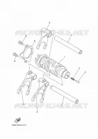 BARILLET DE SELECTION / FOURCHETTES pour Yamaha MT-07 ABS de 2017
