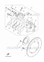 ETRIER DE FREIN ARRIERE pour Yamaha MT-07 ABS de 2017
