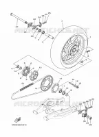 ROUE ARRIERE pour Yamaha MT-07 ABS de 2017