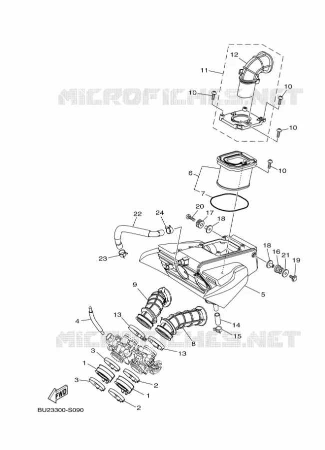 ADMISSION Yamaha MOTO 700 2017 MT  MT07A