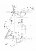 MAITRE CYLINDRE DE FREIN ARRIERE pour Yamaha MT-07 de 2016