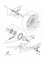 ROUE ARRIERE pour Yamaha MT-07 de 2016